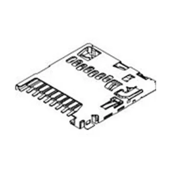 XFCZMG Pomnilniško Kartico MicroSD | 5033981892, Pov Micro SD Kartico SKT 8 POS-1.1 mm, Spajkanje RA SMD ZA 0,5 A/Stik T/R (10 kosov) Slike 2